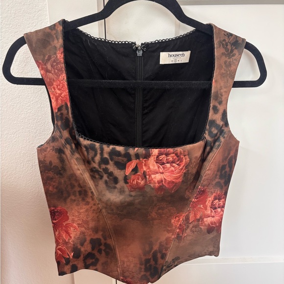 House of CB Leopard Print Crop Top - Picture 3 of 5